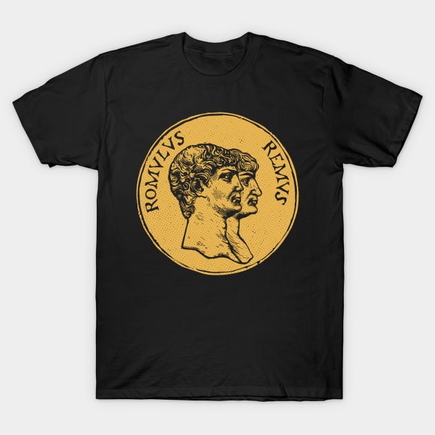 Romulus Et Remus Coin T-Shirt by zeno27